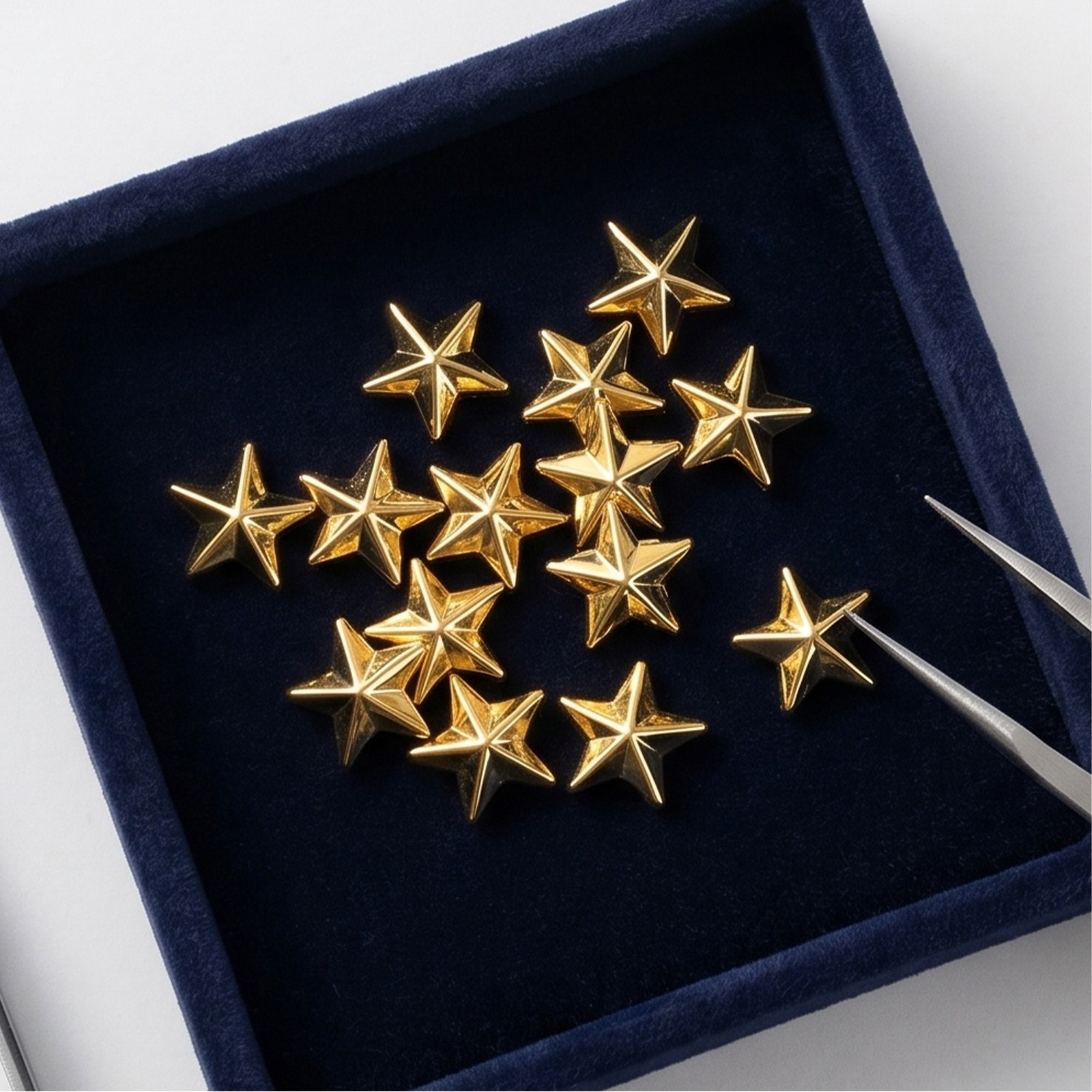 300個 アクリル製スター装飾 ゴールデン フラットバック  - Craft Embellishment のレビューと価格